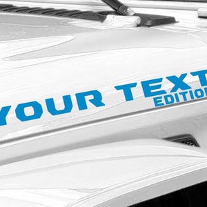 Custom Text 4x4 Edition - Fits any Jeep Wrangler or Others - multiple colors to choose from
