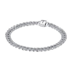 Pandora Timeless Pavé Chain Silver Bracelet ALE S925
