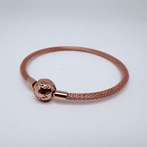 Pandora Multi Snake Chain Bracelet, Pandora Charms Bracelet, Pandora Moments, Rose Gold Bracelet, Rose Gold Jewelry Gift For Her, Charms