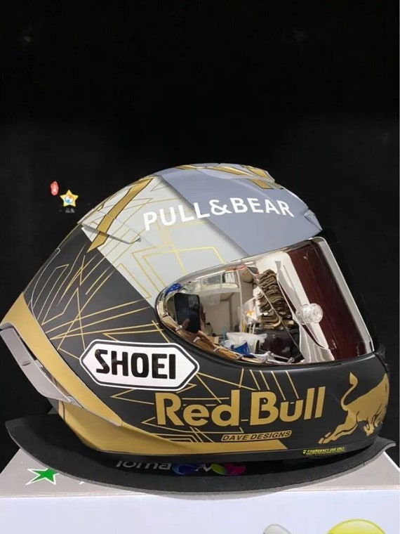 Style Redbull Marc Marquez Helmet Gold Edition Etsy Ireland