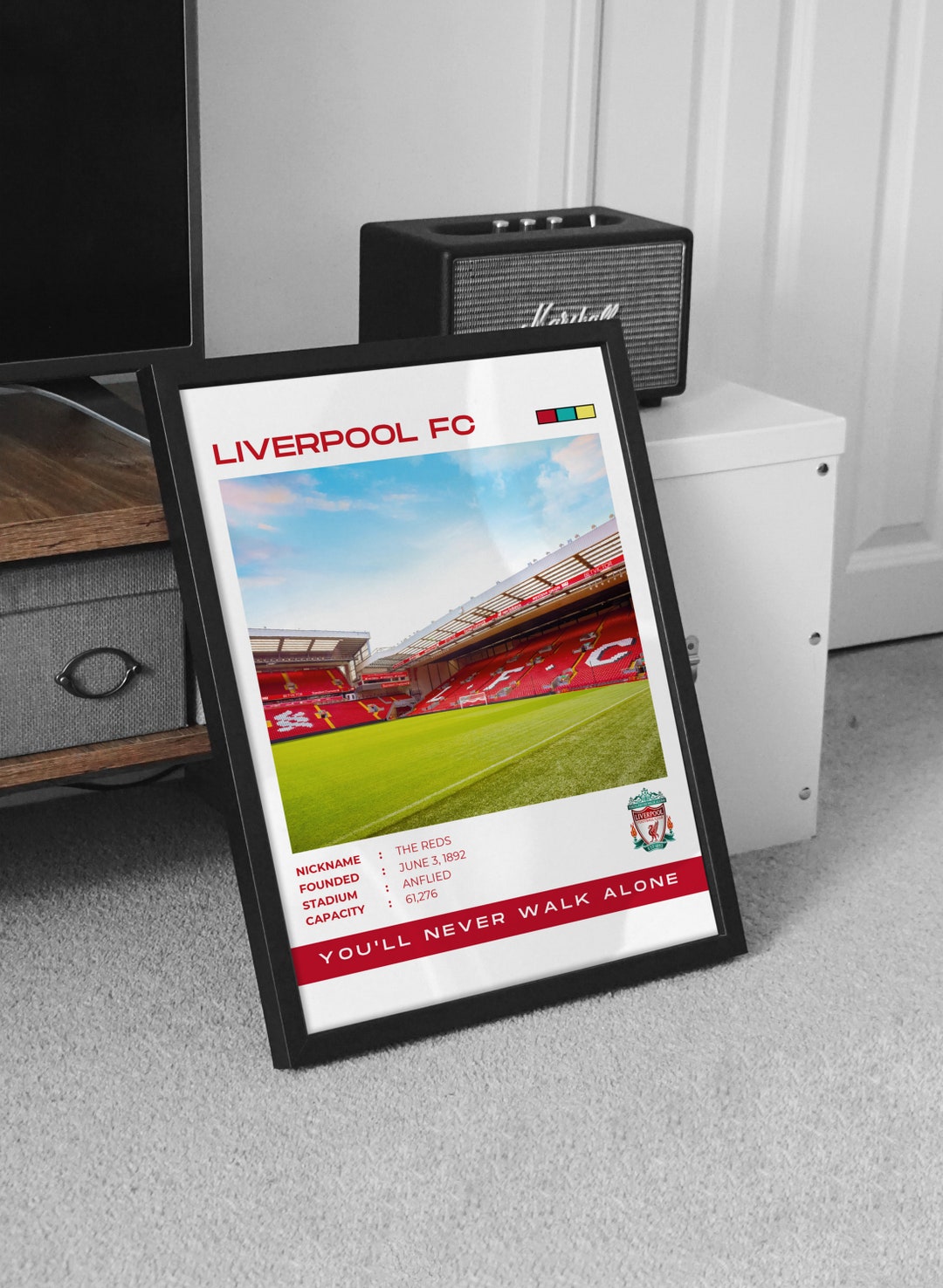 Liverpool Anfield Stadium Poster, Printable Anfield Poster, Anfield ...