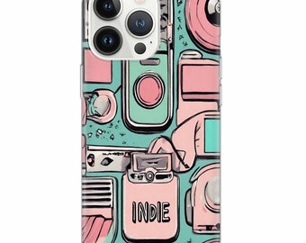 Indie aesthetic Phone Case Bohemian Cover for iPhone 15Pro, 14, 13, 12, 11, Google Pixel 8, 7A, 6A, Samsung Galaxy S24Ultra, S23fe, S22, A54