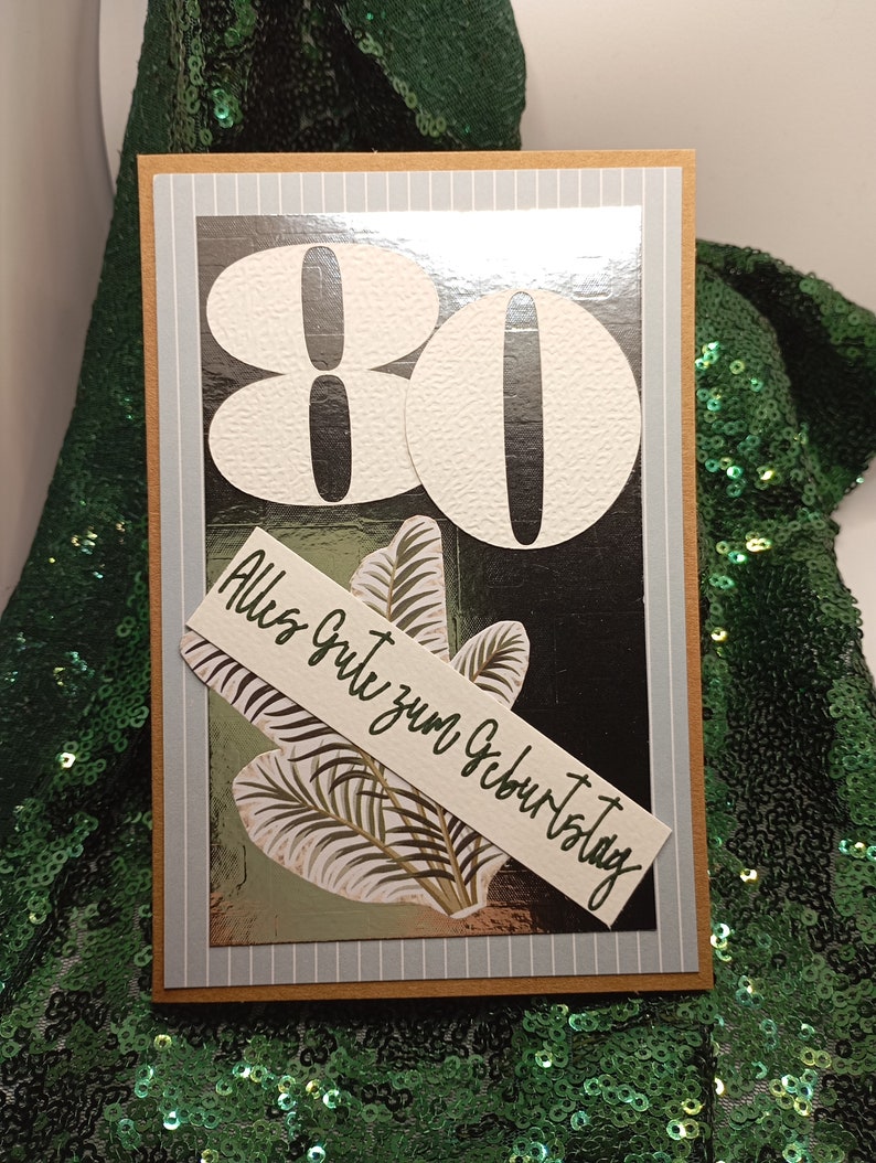 Geburtstag Geburtstagskarte Runder Geburtstag Handmade - Etsy