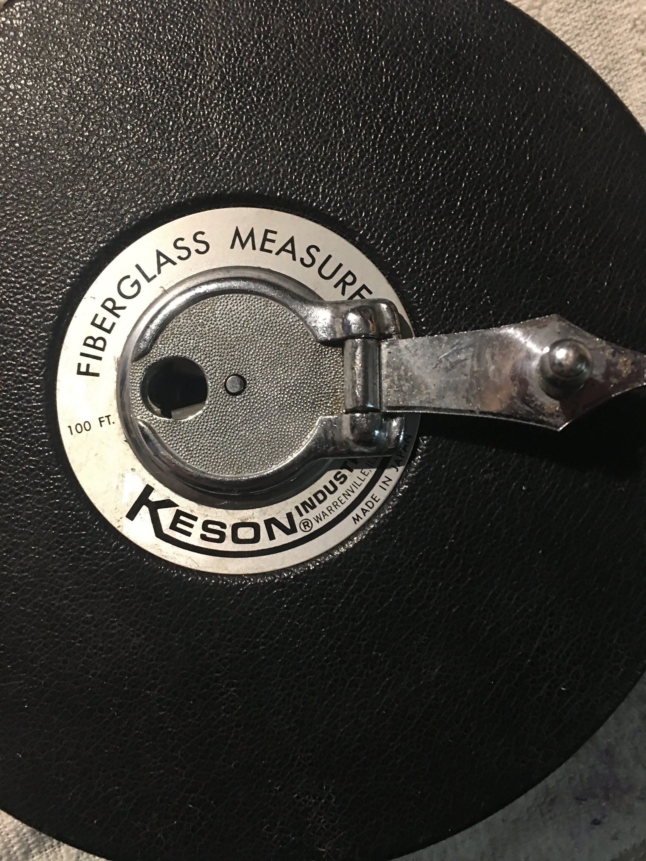 Vintage Kesson 100ft Fiberglass Tape Measure 