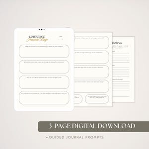 Printable Limerence Reflection Pages | Love Obsession Worksheet | Self-Help Guided Journal Prompts image 2