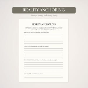 Printable Limerence Reflection Pages | Love Obsession Worksheet | Self-Help Guided Journal Prompts image 4
