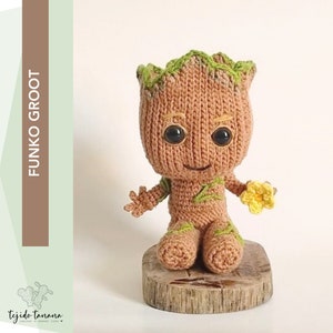 Amigurumi Groot Crochet Pattern | amigurumi | I Am Groot | Groot amigurumi | Groot Crochet | Amigurumi funko Groot | 12cm | SP/EN