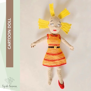 Amigurumi Crochet Cartoon Doll Pattern | amigurumi | Cartoon Doll | doll muñeca | SP/EN | 30cm