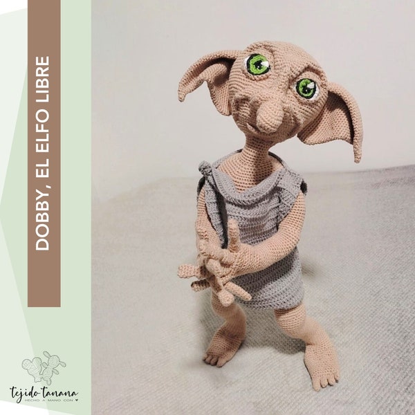 Amigurumi The House Elf | The house elf | Crochet Pattern domestic elf | House Elf Crochet Pattern | SP/EN/DE (Basic German)