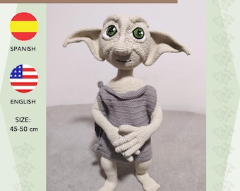 Amigurumi the house elf | Crochet pattern dobby | House elf pattern | SP/EN | 45-50 cm