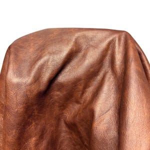 Cognac Brown Leather Natural Italian Cow Hides for Upholstery, Workshop, DIY Crafts 2.5oz - Full Grain Leather Hides Made in Italy image 7