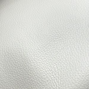 White Tumble Grain Leather Hide for Workshop Crafting 2.5oz | Handbag Upholstery Crafts DIY | Soft Aniline Nappa Genuine Leather by the Foot