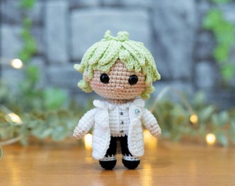 G-Dragon Inspired Crochet Pattern PDF – K-Pop Idol Amigurumi Doll – 11 cm Mini Doll – Instant Download