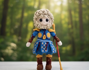 Padrão de crochê Wukong: Amigurumi do Rei Macaco (Padrão em PDF, boneco de 22 cm)