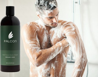 Bergamot Cedar Natural All-in-One Body Wash with SA and Aloe Vera