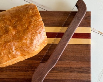 Wooden Bowed Bread Knife