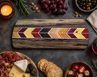 Black Limba Charcuterie Board | Handmade Hardwood Serving and Cheese Tray | Housewarming Gift