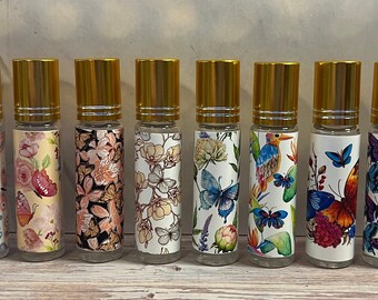 Butterfly Essential Oil Labels, Labels For Roller Bottle, Digital Download, Printable Labels for Essential Oils Gift For Essential Oil Lover