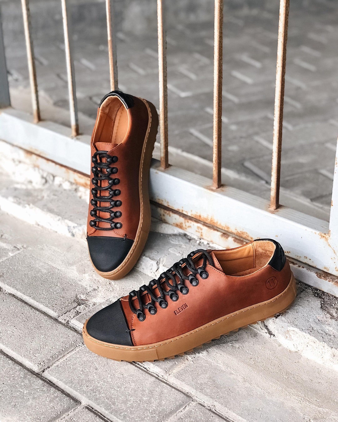 【BYOTHERS】 Murene leather sneakers Brown BYOTHERS MURENE LEATHER SNEAKERS 🚨LIMITED SALE🚨 Available