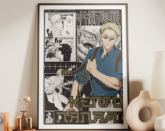 Kento Nanami Jujutsu Kaisen poster/ anime wall print/manga print/anime poster/Kento Nanami/Jujutsu Kaisen print/Anime decor/Anime room decor