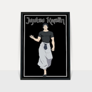 Jujutsu Kaisen poster/ anime wall print/manga art/anime poster/Satoru Gojo/Yuji Itadori/Jujutsu Kaisen print/Anime decor/Anime room decor