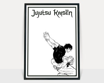 Jujutsu Kaisen poster/ anime wall print/manga art/anime poster/Satoru Gojo/Yuji Itadori/Jujutsu Kaisen print/Anime decor/Anime room decor