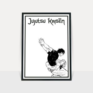 Jujutsu Kaisen poster/ anime wall print/manga art/anime poster/Satoru Gojo/Yuji Itadori/Jujutsu Kaisen print/Anime decor/Anime room decor