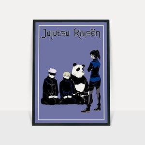 Jujutsu Kaisen poster/ anime wall print/manga art/anime poster/Satoru Gojo/Yuji Itadori/Jujutsu Kaisen print/Anime decor/Anime room decor