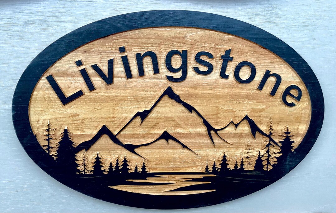 Recessed Oval Custom Sign - Etsy