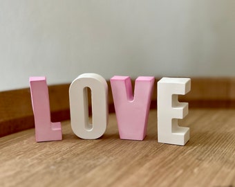 Buchstaben LOVE , Geschenk für sie, Hochzeitsgeschenk, Hochzeitsdekoration, Liebesgeschenk