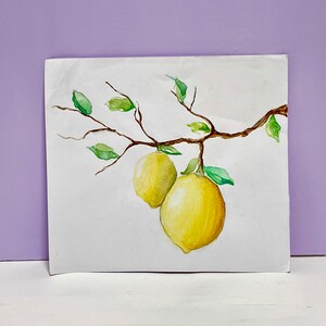 Lemon Watercolor | Fruit Artwork | Lemon Art | Wall Decor | Fruit Watercolor | Fruit Wall Art | Fruit Art