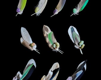 Imanes mágicos: imanes de plumas y cristales