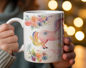 Unicorn Ceramic Creature Mug: Surprise 3D Animal Coffee Cup - Etsy