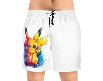 Pantaloncini da bagno Pika Pride, Pika, Pride, LGBT, Estate, Nuoto, Pantaloncini, Gay, Uomini, Pantaloncini da bagno di media lunghezza da uomo (AOP)