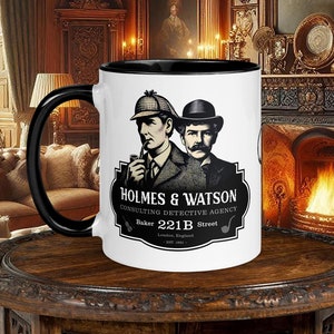 Arthur Conan Doyle Sherlock Holmes 11oz Ceramic Coffee Tea Mug
