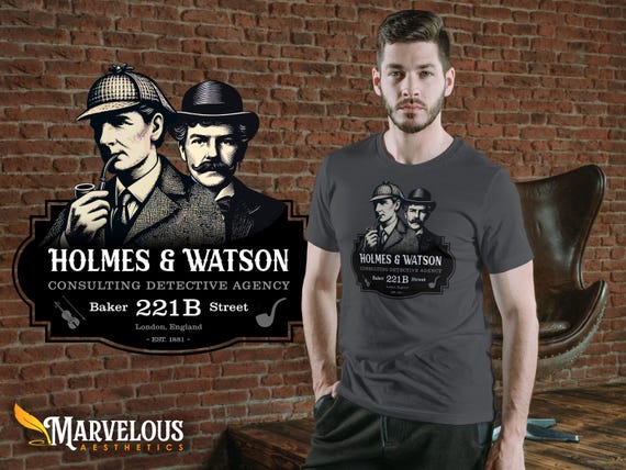 Sherlock Holmes - Holmes & Watson Consulting Detective Agency Tri-Blend Shirt