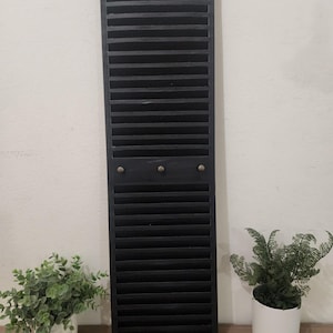 Schwarzer Fensterladen Kathedralen Fenster Primitive Rustikal Shabby Chic