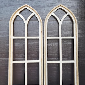 Arco de granja grande de madera, decoración rústica de pared, juego de 2, Halstead