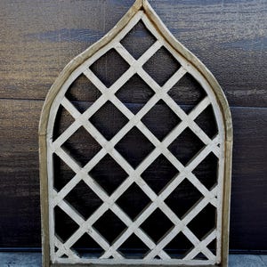 Church Window Arch, Cathedral Window Distress Wall Decor Ortonato 34&quot; H