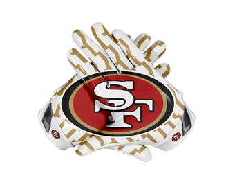 San Francisco 49ers NFL American Football Receiver Gloves by