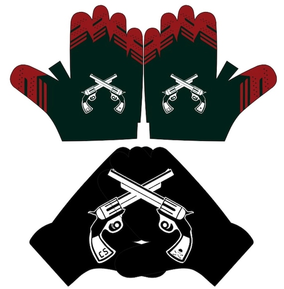 Custom Football Receiver Gloves by Lupin Rage Etsy