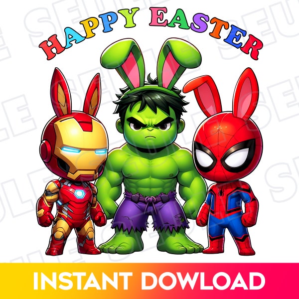 Happy Easter Superhero PNG, Chilling With My Peeps Png, Heroes Easter Png, Easter Kids Shirt, Trendy Easter Png, Spiderman easter, Spidey