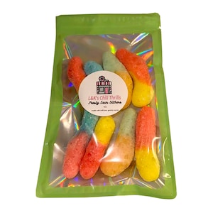 1oz Bag Of FREEZE-DRIED Sour Gummy Worms Candy - Unique Snack Food Gift For Candy Lovers