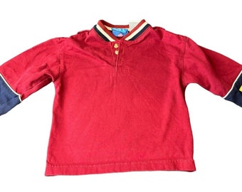 RARE VINTAGE Blues Clues 4t Shirt Red White Blue Patch Steve 90s Kids