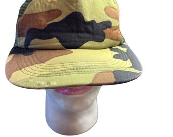 Vintage Mesh Woodland Camouflage Camo Snapback Trucker Hat J Hats