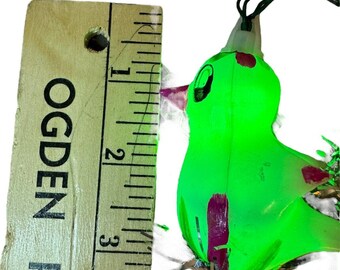 RARE Vintage Genuine Italian Miniature Christmas Bird In Need Lights MCM 12ft