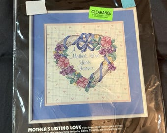 Vintage New Dimensions Mothers Lasting Love Cross Stitch Kit 3072 12x12