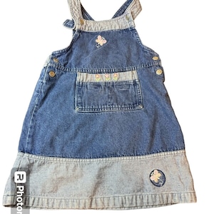 Overall Dress Denim Floral - Etsy