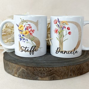 Tasse mit Buchstaben, Tasse mit Namen, Tasse personalisiert mit Namen , Keramik Tasse, Geschenk, Kaffeetasse, Muttertag Bild 2
