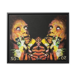 Disillusioned Original Artwork Print on Matte Canvas, Black Frame, Wall Decor, Contemporary Art